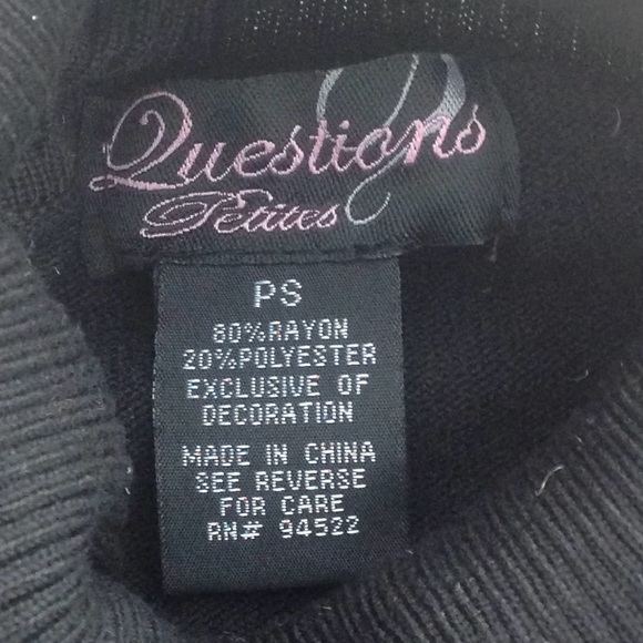 Black Beaded Turtleneck - Picture 4 of 4